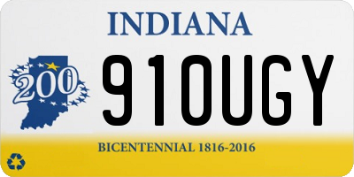 IN license plate 910UGY