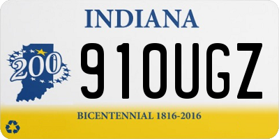 IN license plate 910UGZ