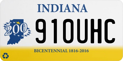 IN license plate 910UHC