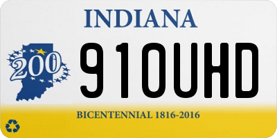 IN license plate 910UHD