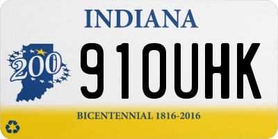 IN license plate 910UHK