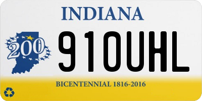 IN license plate 910UHL