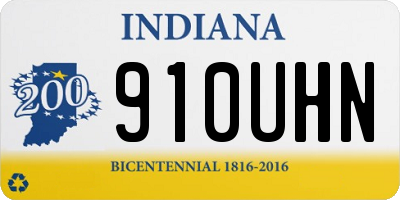 IN license plate 910UHN