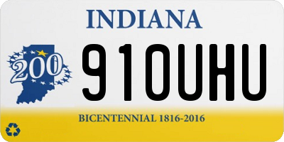 IN license plate 910UHU