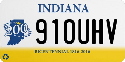 IN license plate 910UHV