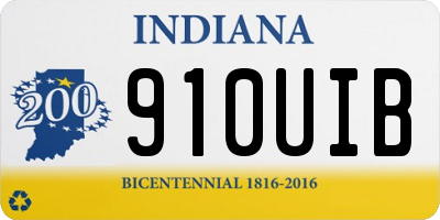 IN license plate 910UIB