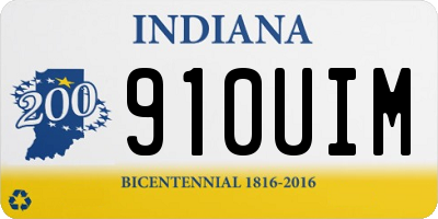 IN license plate 910UIM