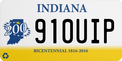 IN license plate 910UIP