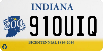 IN license plate 910UIQ