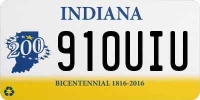IN license plate 910UIU