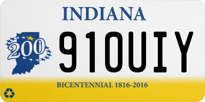 IN license plate 910UIY