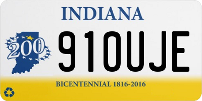 IN license plate 910UJE
