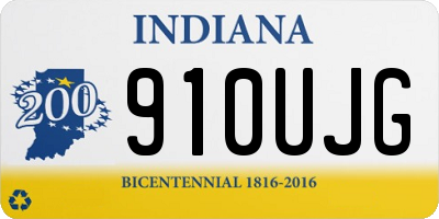 IN license plate 910UJG