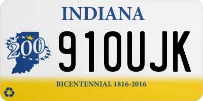 IN license plate 910UJK