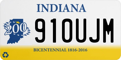 IN license plate 910UJM