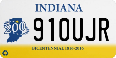 IN license plate 910UJR