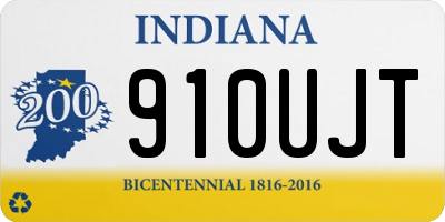 IN license plate 910UJT
