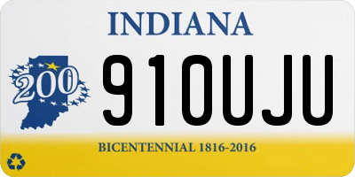 IN license plate 910UJU