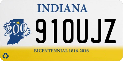 IN license plate 910UJZ