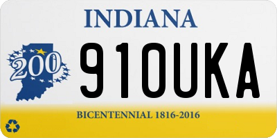 IN license plate 910UKA