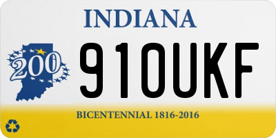 IN license plate 910UKF