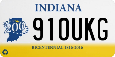 IN license plate 910UKG