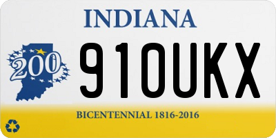 IN license plate 910UKX
