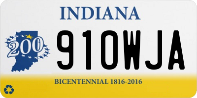 IN license plate 910WJA