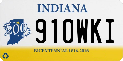 IN license plate 910WKI