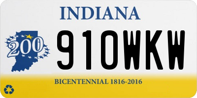 IN license plate 910WKW