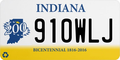 IN license plate 910WLJ