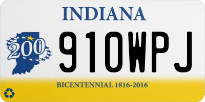 IN license plate 910WPJ