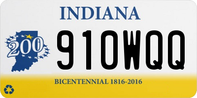 IN license plate 910WQQ