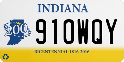 IN license plate 910WQY