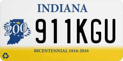 IN license plate 911KGU
