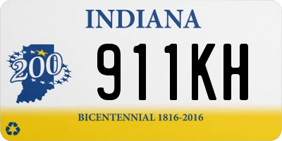 IN license plate 911KH