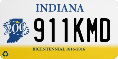 IN license plate 911KMD