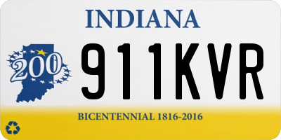 IN license plate 911KVR