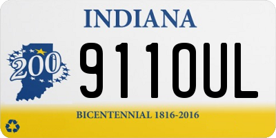 IN license plate 911OUL