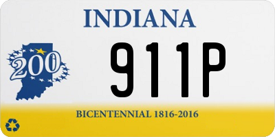 IN license plate 911P