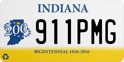 IN license plate 911PMG