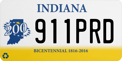 IN license plate 911PRD
