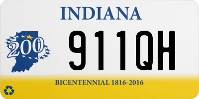 IN license plate 911QH