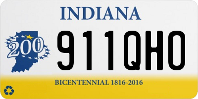 IN license plate 911QHO