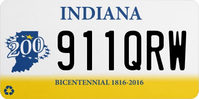 IN license plate 911QRW