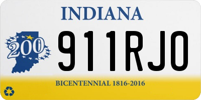 IN license plate 911RJO