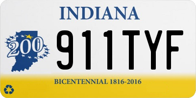 IN license plate 911TYF