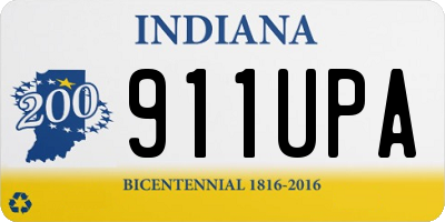 IN license plate 911UPA
