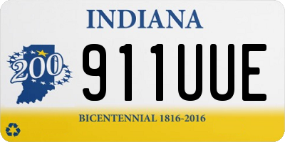 IN license plate 911UUE