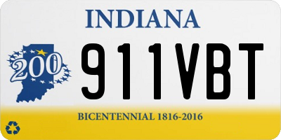 IN license plate 911VBT